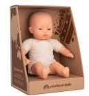 Lalka w ubranku dziewczynka  Azjatycka z miękkim brzuszkiem 32 cm 11