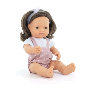 Lalka w ubranku dziewczynka Europejka z brązowymi włosami 38 cm - My Friends & Me 1