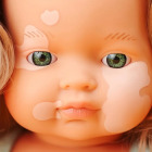 Lalka  w ubranku dziewczynka Europejka z ciemnymi blond włosami i bielactwem 38 cm - My Friends & Me 2