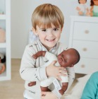 Lalka w ubranku Europejska z miękkim brzuszkiem 32 cm  2