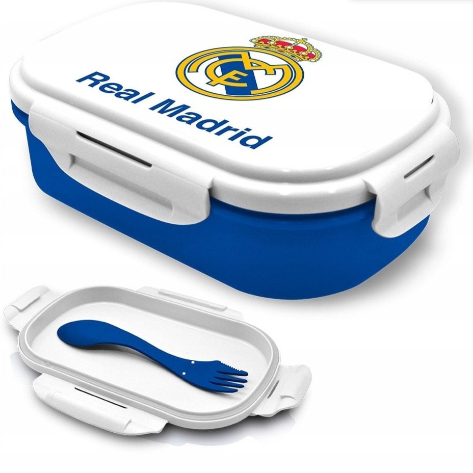 Lunchbox ze sztućcami real madryt 1