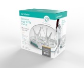 Mikrofalowy sterylizator parowy do butelek+smoczek uspokajający Flexy 10