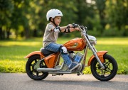 Motocykl elektryczny M5 - pomarańczowy 5