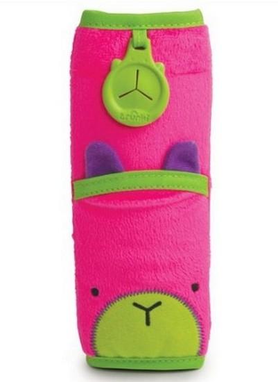 SNOOZIHEDZ SEATBELT PAD PINK 1