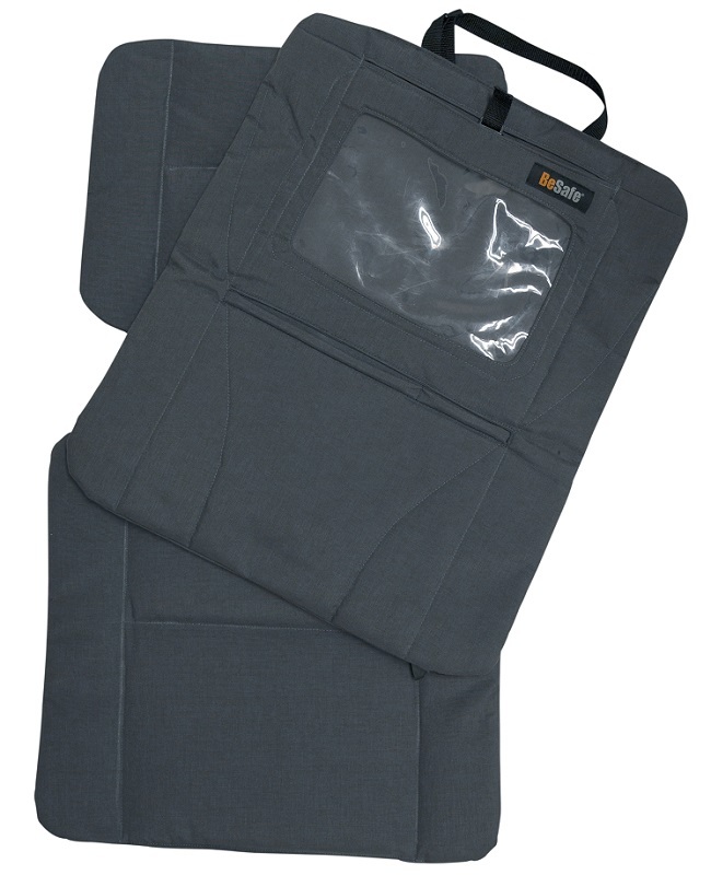 Ochraniacz fotela samochodowego z kieszonką na tablet - antracyt 1
