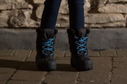 CHILDRENS REFLECTIVE LACES+STOPPERS BLU 3