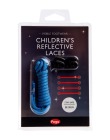 CHILDRENS REFLECTIVE LACES+STOPPERS BLU 6