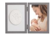 BABY HANDPRINT CLAY WITH FRAME GREY 2