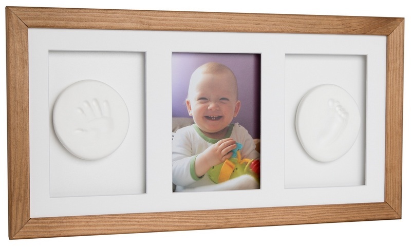 BABY HANDPRINT CLAY WITH TRIPLE FRAME BR 1