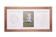 BABY HANDPRINT CLAY WITH TRIPLE FRAME BR 4