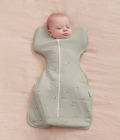 Otulacz Swaddle UP - pikowany rozmiar S - oliwkowy pszczółki - ETAP 1 - TOG 2.5 3