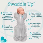 Otulacz Swaddle UP - rozmiar M - biały - ETAP 1 - 2,5 TOG 4