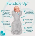 Otulacz Swaddle UP - rozmiar M - biały - ETAP 1 - 2,5 TOG 4