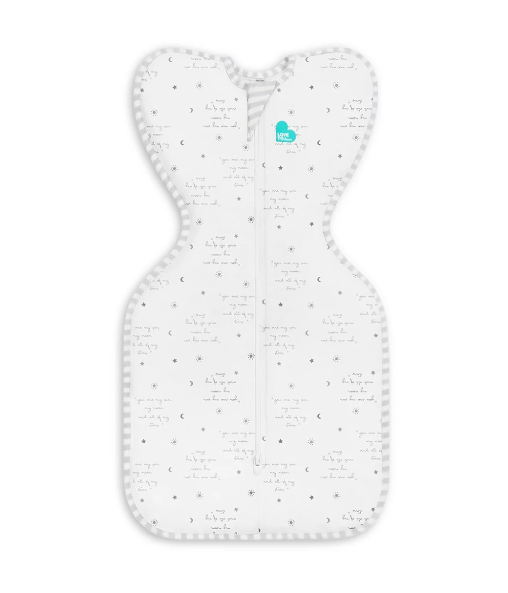 Otulacz Swaddle UP - rozmiar XS - biały, kosmos i napisy ETAP1 -  0.2 TOG Original 1