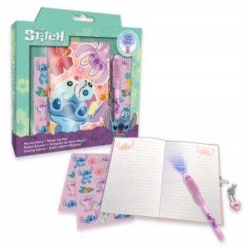 Pamiętnik A6 z magicznym piórem i naklejkami  Lilo & Stitch 1
