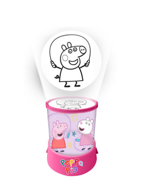 SMALL LED CYLINDER PROJECTOR PEPPA PIG 1