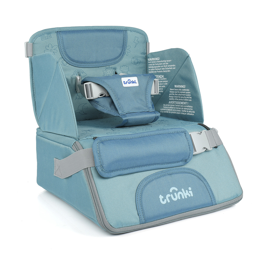 Przenośne krzesełko podwyższające Trunki - Niebieskie 1