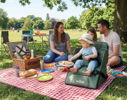 Przenośne krzesełko podwyższające Trunki - Zielone 7