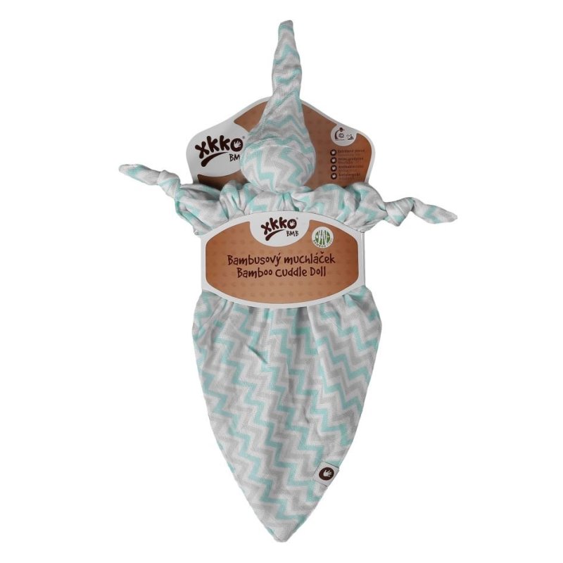 Przytulanka bambusowa XKKO BMB - Mint Chevron 1