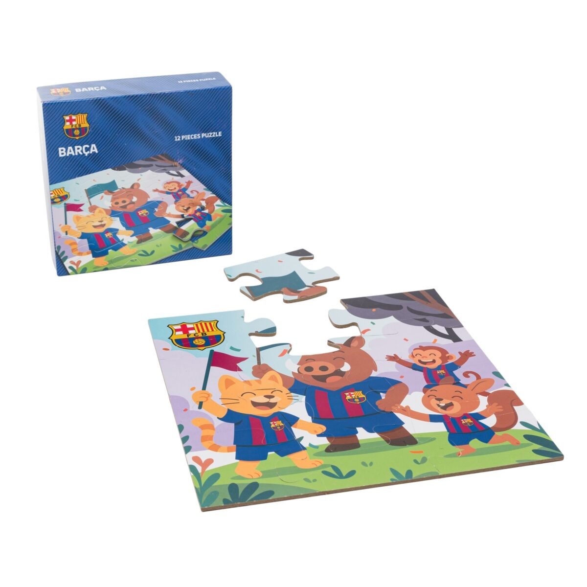 Puzzle 12 elementów FC Barcelona 1
