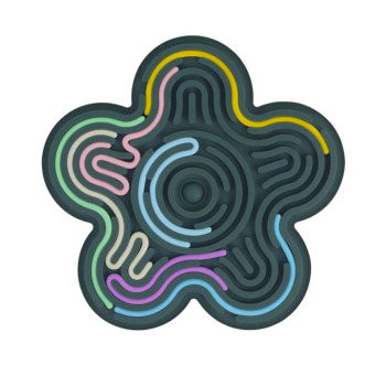 Puzzle sensoryczne Flexihetti - Kwiat - Mind&Move 1