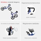 Smart Trike Składany rowerek biegowy dla dziecka - niebieski 9