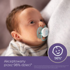 Smoczek uspokajający Ultra Soft Boy 0m+ hello baby/statek - 2 szt 5