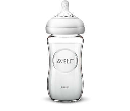 Szklana butelka dla niemowląt Natural 1m+ 240 ml 1