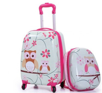 16inch luggage + backpack set  owl 1
