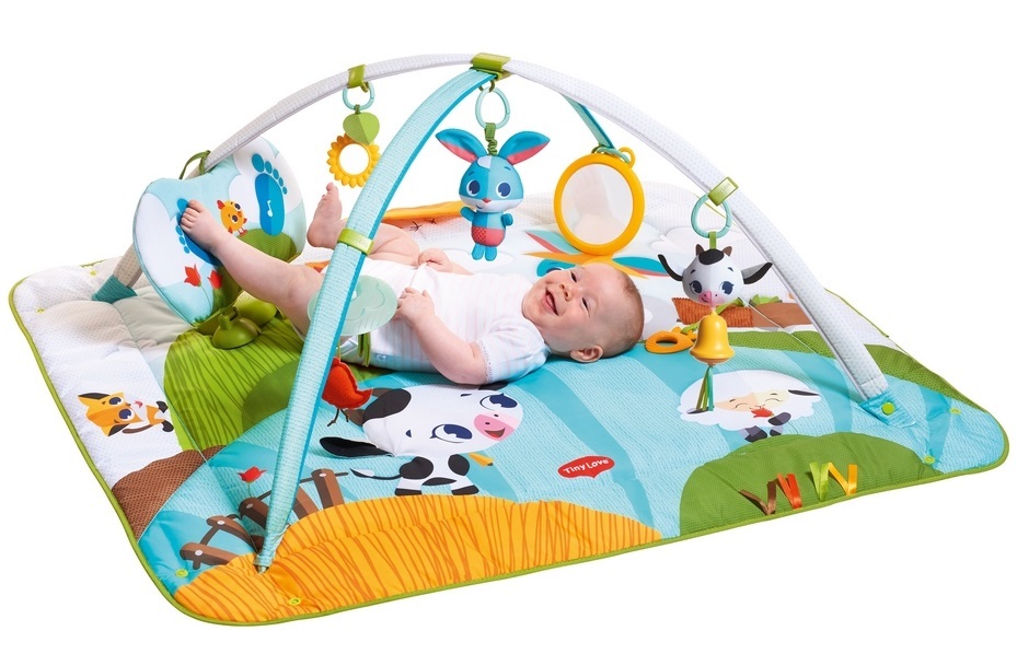 Mata Edukacyjna Dla 2 Latka Gimnastyka/mata edukacyjna z pałąkami Kick&Play - Farma TL120660E001