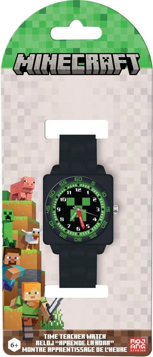 Zegarek analogowy  Minecraft 1