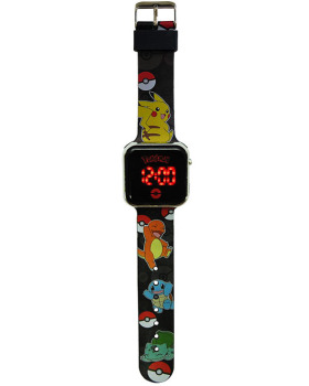 Zegarek cyfrowy, led - Pokemon, czarny 1