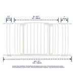 Zestaw Combo-bramka dla dzieci Chelsea(W:97-106cm x H:75cm)+rozszerzenia 9cm,18cm 5