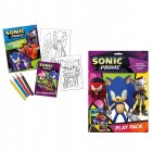 Zestaw do kolorowania - Kolorowanki 2szt + Kredki - Sonic 2