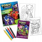 Zestaw do kolorowania - Kolorowanki 2szt + Kredki - Sonic 3