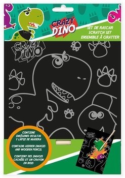 SCRATCH ART SET CRAZY DINO 1