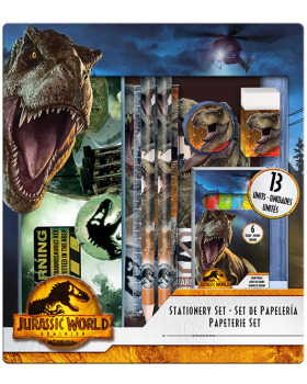 Zestaw piśmienniczy 13 elementów - Jurassic World 1