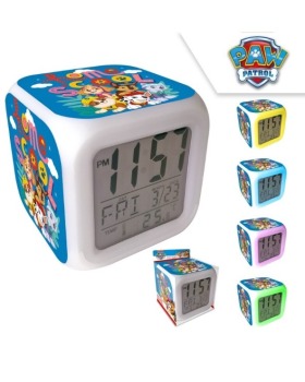 DIGITAL CLOCK WITH ALARM PAW PATROL 