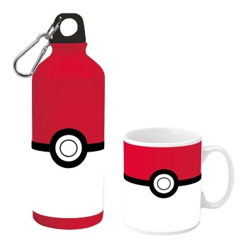 Zestaw Kubek Ceramiczny i Butelka Aluminiowa - Pokemon 