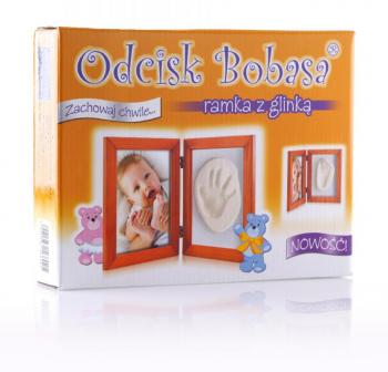 Zestaw Odcisk Bobasa Ramka z Glinką 