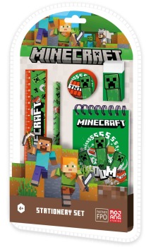 Zestaw przyborów szkolnych 5 elementów | Minecraft 