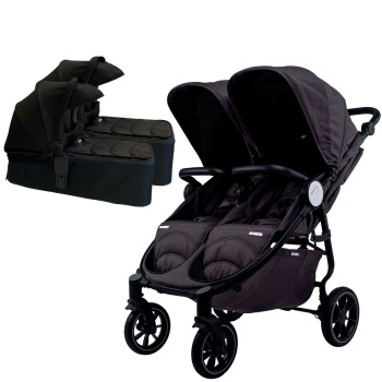 Zestaw wózek Twin 4 Full Box - Czarny 